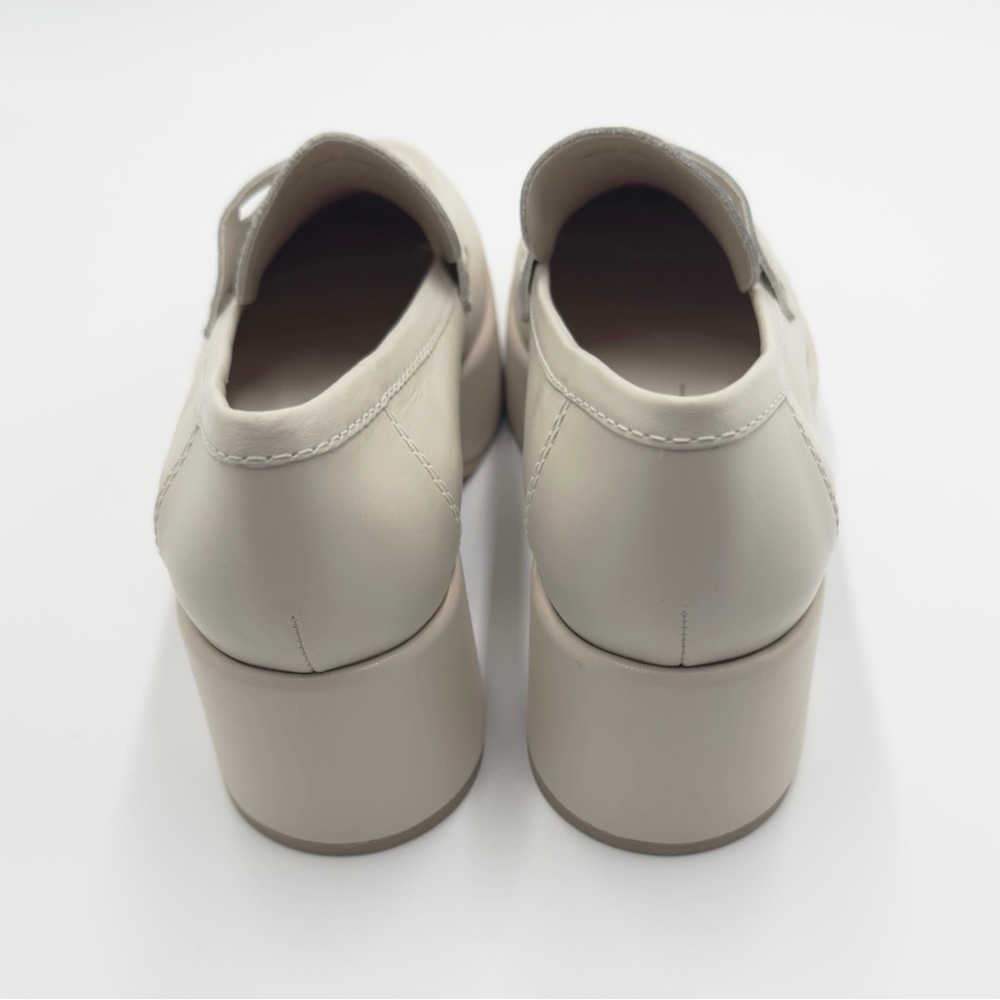 NEW Dolce Vita Yanni Platform Loafer Shoes Round Toe Women's Ivory Size US 7.5 - Picture 5 of 12
